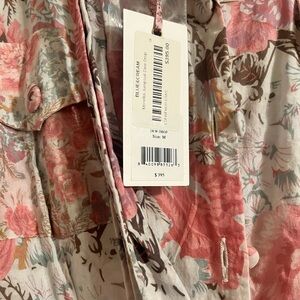 NWT Loveshackfancy Morellia Floral Jumpsuit Pink Crochet Size Medium